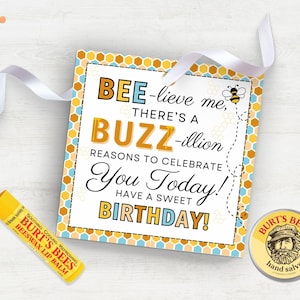 Bumble Bee Thema Geburtstags-Anhänger für Mitarbeiter Geburtstage Beste Freunde Geburtstag Geschenk Ideen Geschenk-Für Mama Geburtstagsideen-Biene-Tag Geburtstag Geschenk-Anhänger