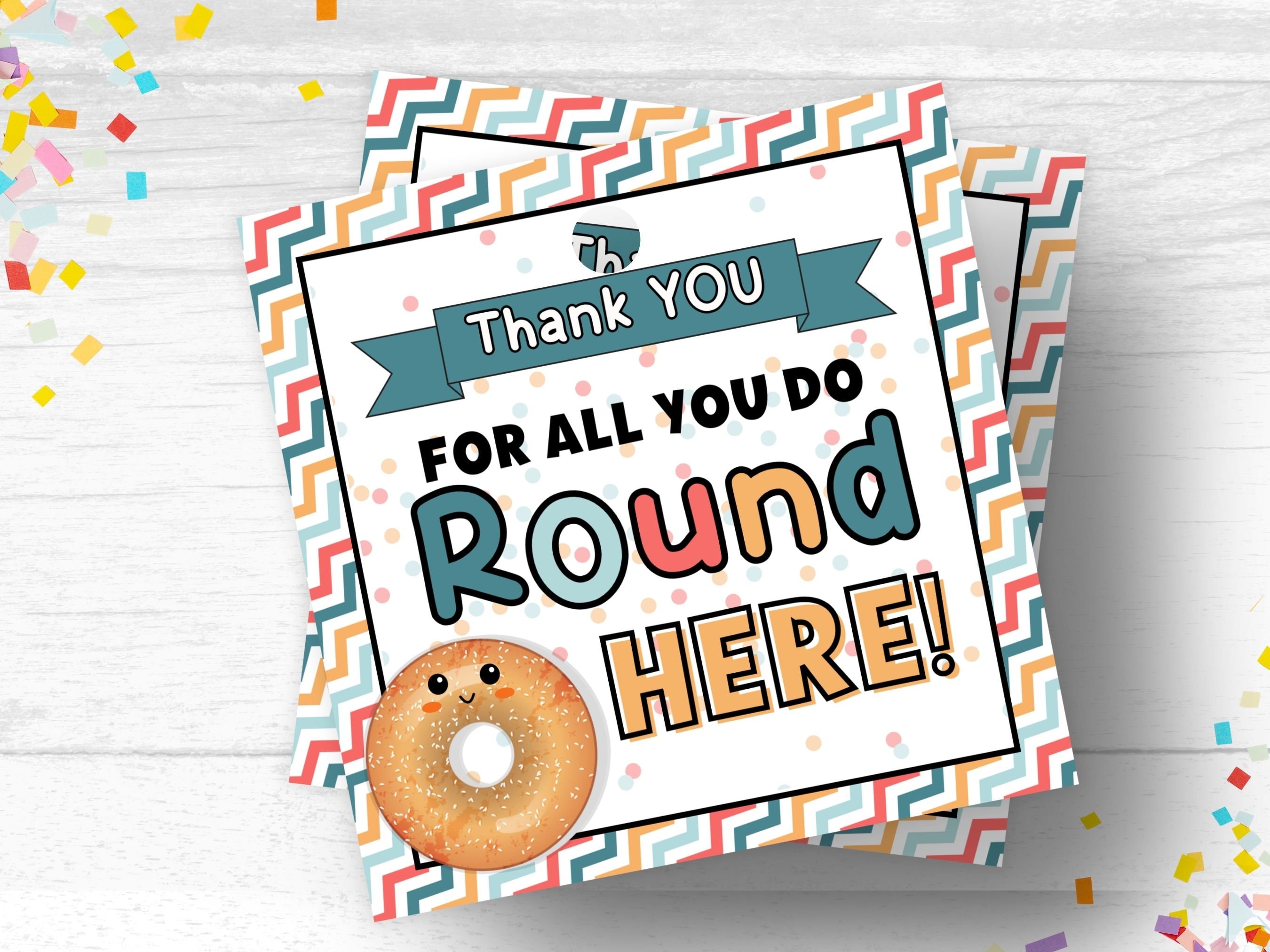 Employee Bagels Appreciation Employee Appreciation Teacher Bagel ...