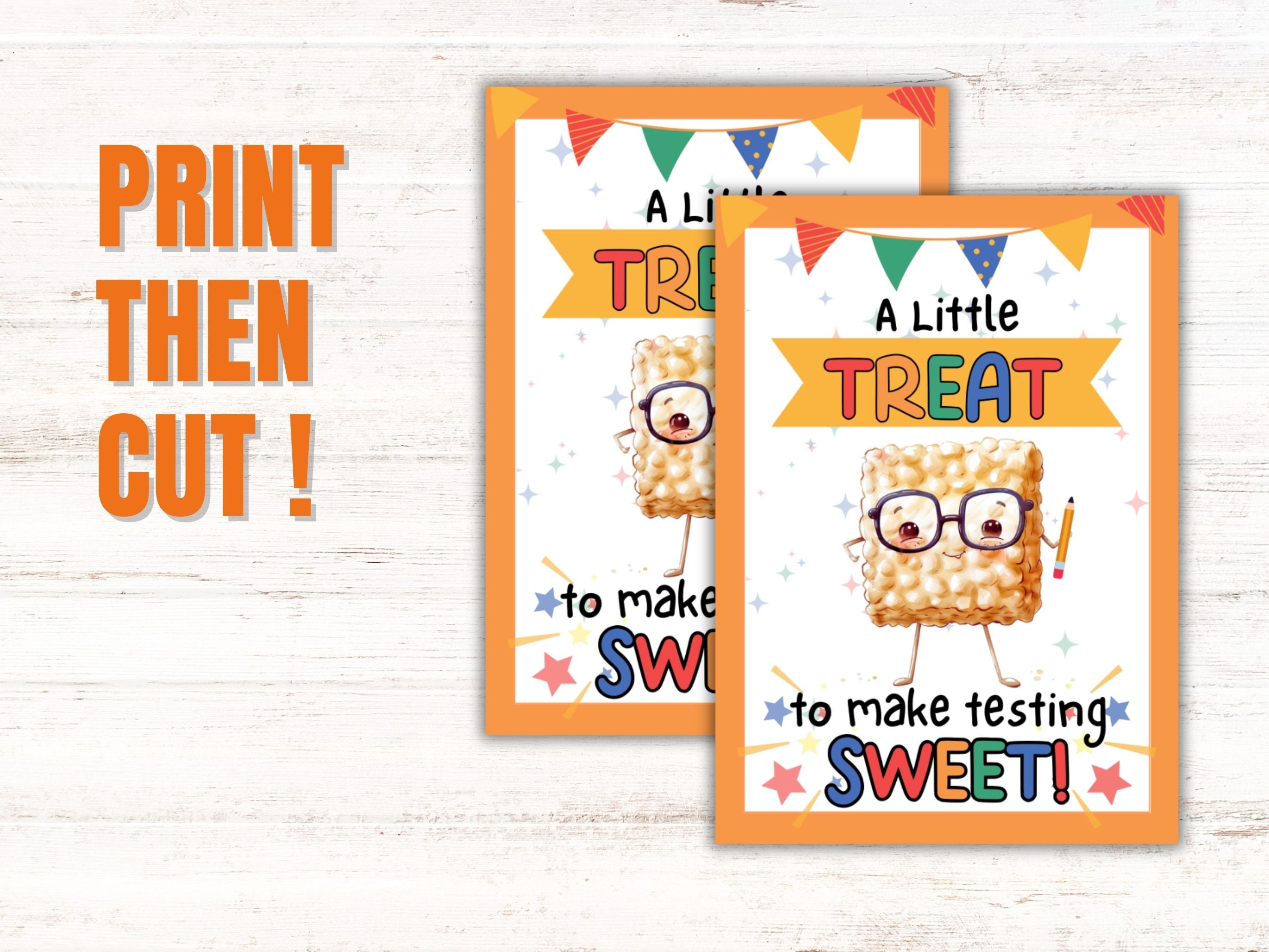 Testing Tags Student Encouragement Testing Card Classroom Testing Treat ...