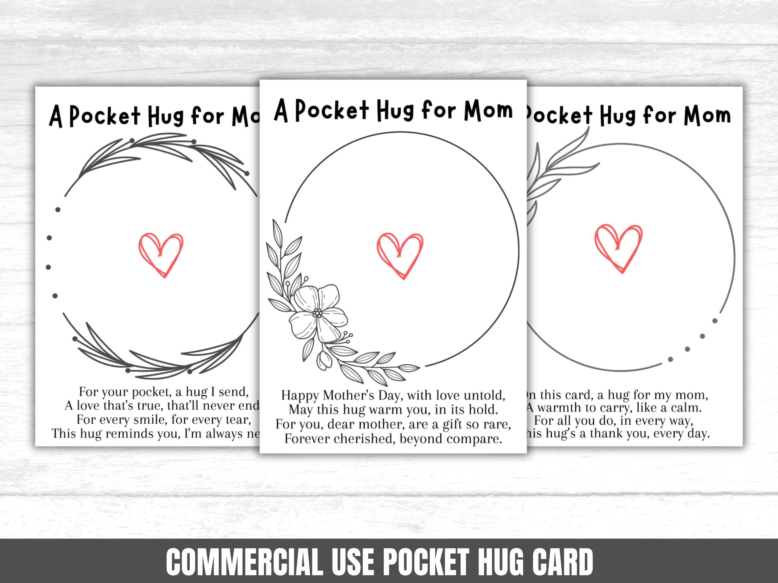 Printable Pocket Hug Card for Mother 39 s - Il Fullxfull.5970307501 Cacv 