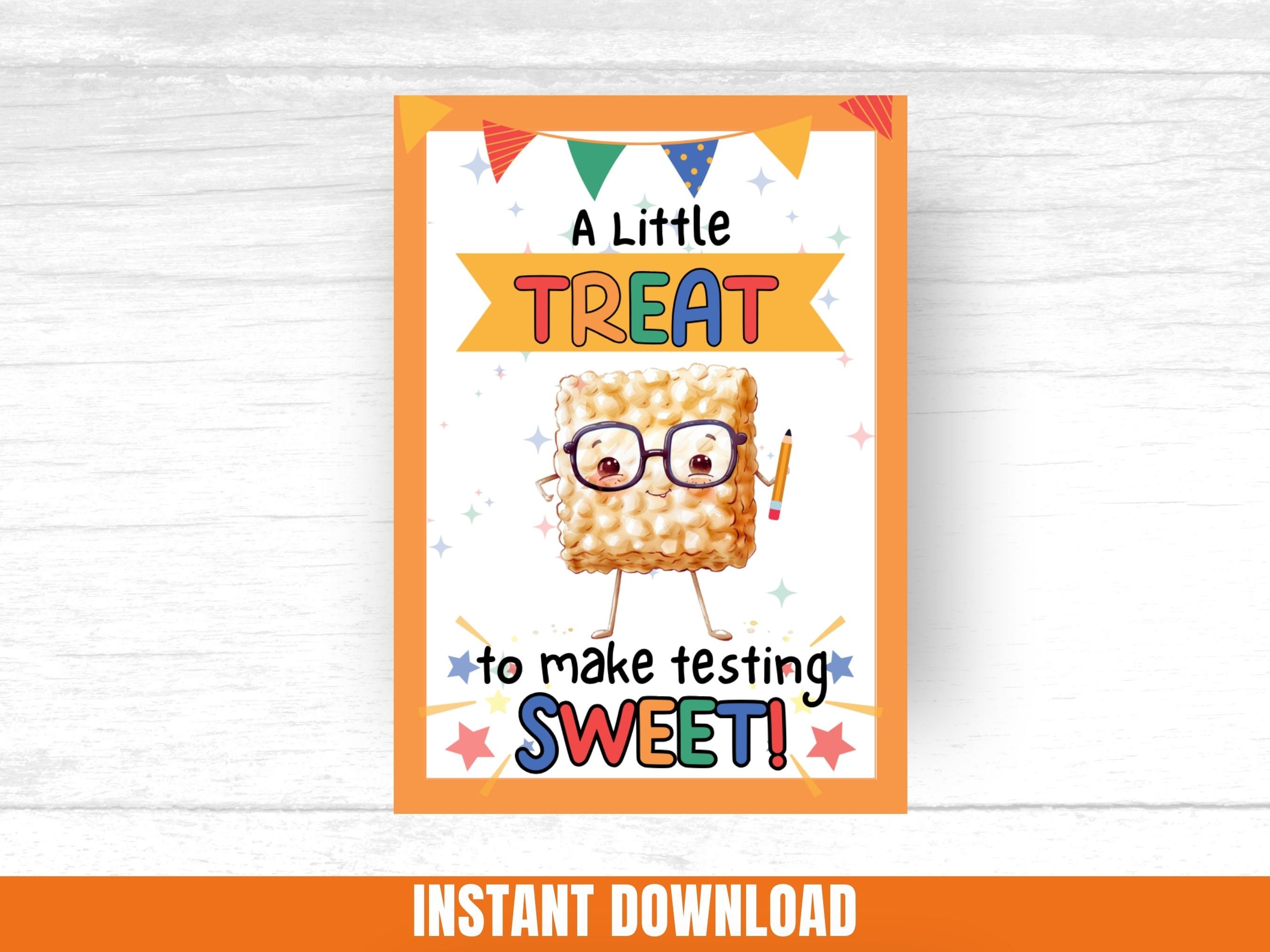 Testing Menu Tags Testing Tags Student Encouragement Testing Card Classroom Testing Treat ...