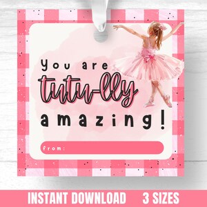Etiqueta de regalo para profesores de danza, etiqueta de agradecimiento para profesores de danza, etiquetas de regalo de bailarina, etiquetas de regalo de recital de danza, etiquetas de regalo de danza, etiquetas de regalo de ballet