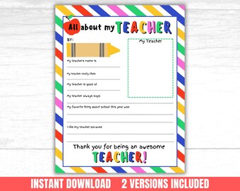 Teacher Appreciation Week Printable Teacher Appreciation Gift Thank You Best-Teacher Coloring Pages for School Kids For-School-Teacher Gift