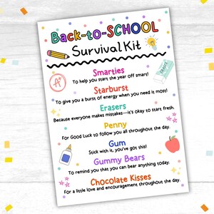 Étiquette-cadeau pour kit de survie pour la rentrée des classes Étiquette-cadeau pour la rentrée des classes Étiquette-cadeau pour kit de survie pour la rentrée des classes Étiquettes-cadeau pour la rentrée des classes