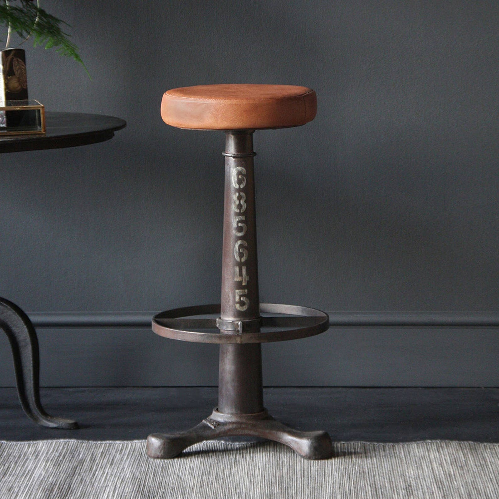 Industrial Singer Bar Stool Cast Iron Base Strong Sturdy Etsy