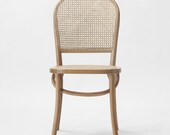 Luca Dining Chair Natural Elm Wood Rattan Seat 89 x 53 x 50cm Kitchen Café Restaurant Scandinavian