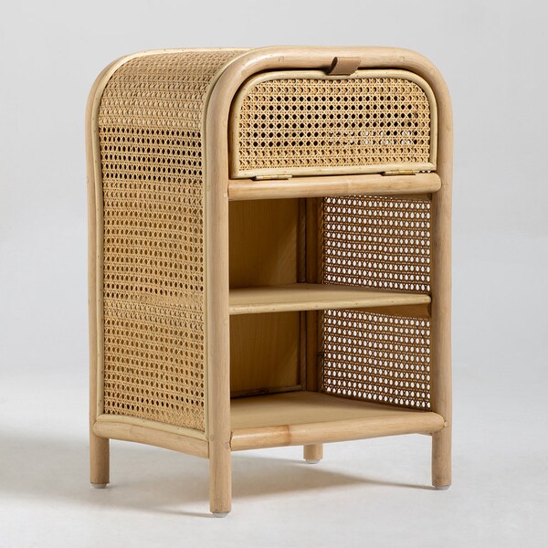 Wicker Bedside Table Etsy UK