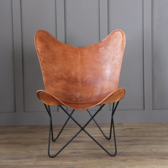 Leather Butterfly Chair Pampa Mariposa Cuero Design