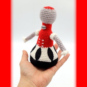 MST3K Tom Servo Shelf/Tabletop Doll Tom Servo from Mystery Science Theater 3000 (MST3K) crochet Toy amigurumi doll