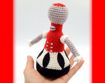 MST3K Tom Servo Shelf/Tabletop Doll Tom Servo from Mystery Science Theater 3000 (MST3K) crochet Toy amigurumi doll