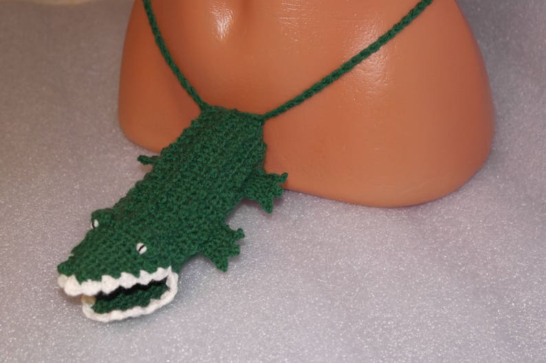 Сrocodile cock, alligator Willy Warmer,Erotic mens thong,Mens Sexy Underwear, Valentine Fun gift,Bride gift,sex penis cock sock gift crochet 