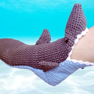 Socks Shark Slippers,customizable socks, personalized socks,fuzzy socks. for Adult Sizesladies slippers,shark week,slippers men, shark sky blue