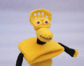 MST3K Crow T. Robot Shelf/Tabletop Doll mst3k Crow T. Robot from Mystery Science Theater 3000 (MST3K) crochet Toy amigurumi doll