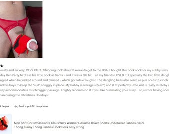 Costume Halloween Natale Con Campanelle Costume Mankini Natale - Foto 10