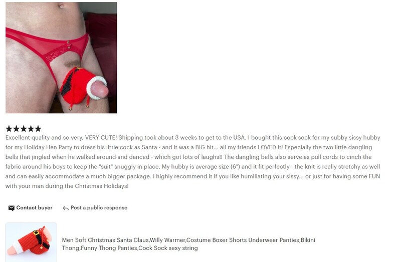 Men Soft micro thong Christmas Santa Claus,mens lingerie, Bikini Thong image 5