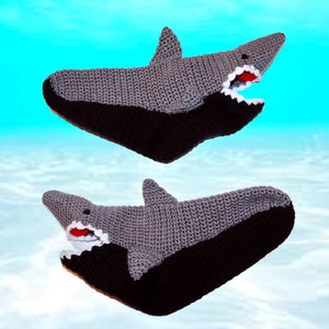 Socks Shark Slippers,customizable socks, personalized socks,fuzzy socks. for Adult Sizesladies slippers,shark week,slippers men, shark black