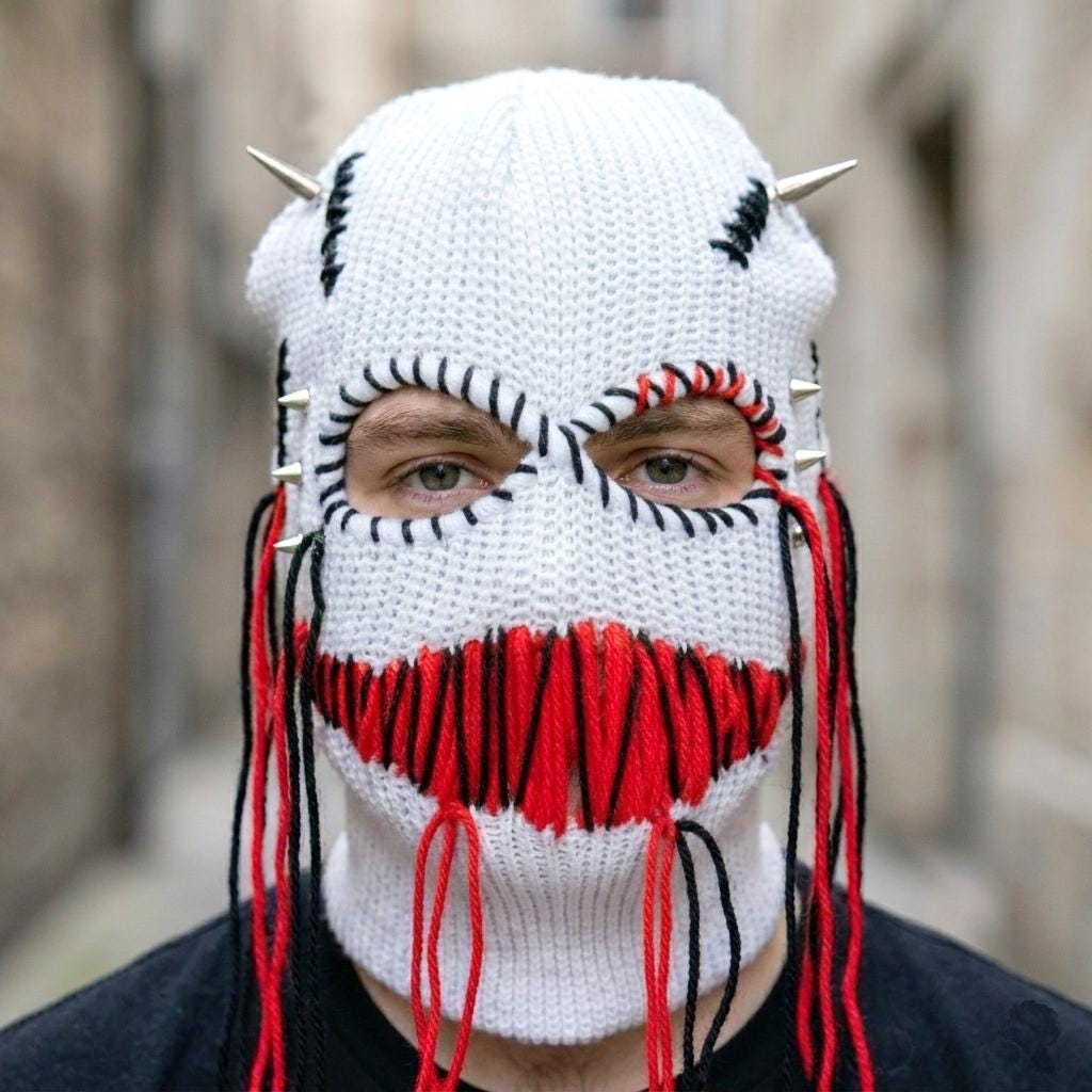 Unisex Balaclava – Horned Ski Mask, Painted Balaclava - Etsy