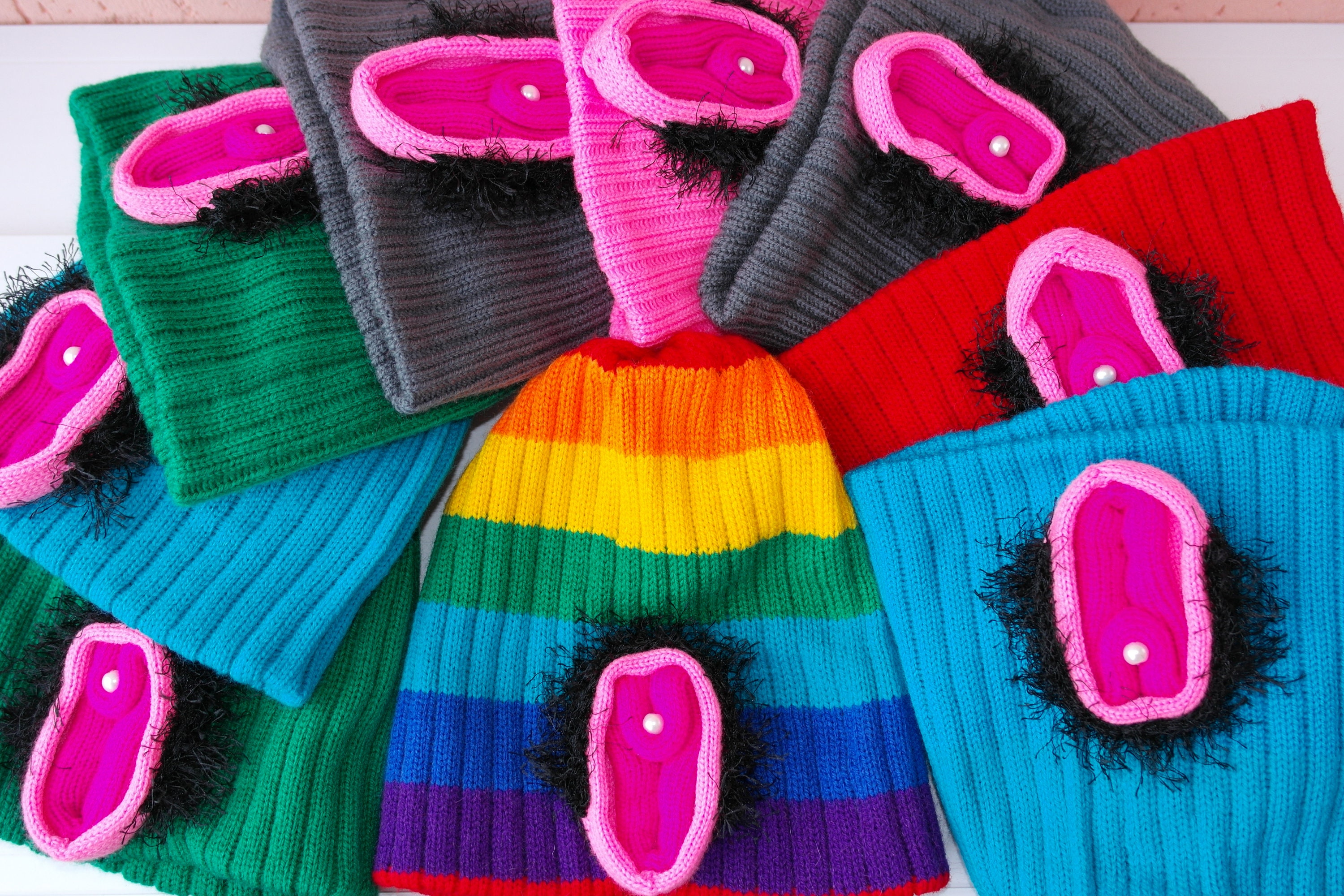 Pride Rainbow Vulva Hat Vagina Funny Adult Party Hat Mature Etsy