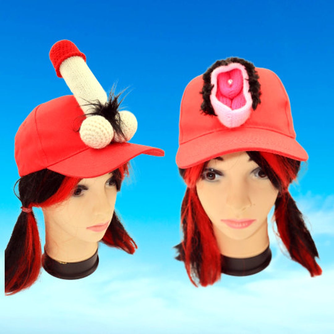 Pene, pene grande, gorra roja de pene, sombreros personalizados
