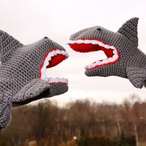 Hand Crocheted, shark,Clothing and Accessories,crochet Accessories,Gloves & Mittens,Gift Ideas TO ORDER for Teen, men and women image 3