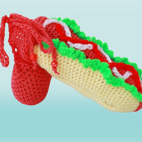 hotdog penis, Erotic mens thong,Boyfriend Gift,Penis Warmer Costume,Gift Crochet Mens Sexy Underwear,hotdog fastfood thong,Crochet Original