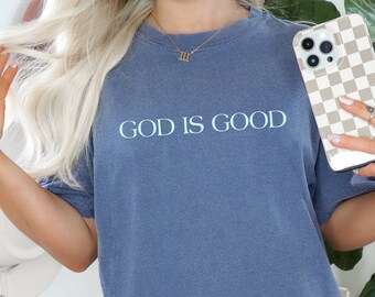 More colors | Comfort Colors T-shirt | Personalize | Christian Apparel | Bible | God is good | Beachwear | Bible Verse | Seaside style