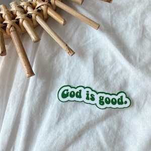 God is Good | Bible Stickers | Faith Stickers | Jesus | God | Journal Stickers | Laptop Sticker | Religious Gifts | Christian Sticker, Quote
