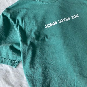 More Colors Comfort Colors T-shirt Christian Jesus Loves - Etsy