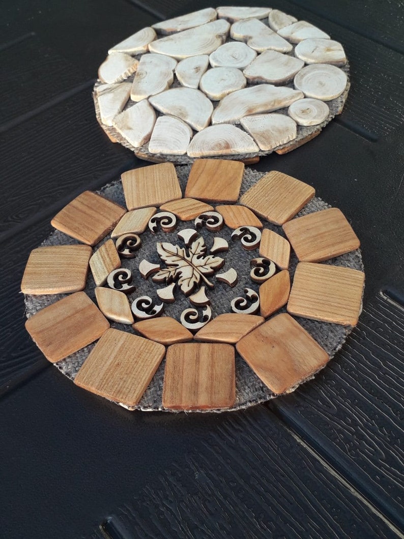 Wooden Trivets Hot pads Wood Decor Hot Pad Stands for hot Etsy