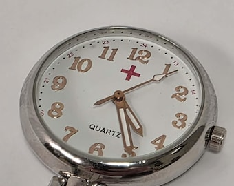 RN for Life Nurse Lapel Watch – Vintage Pin-On Nursing Watch Gift
