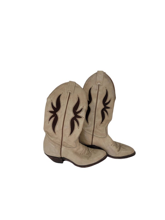 Pair of ladies cowboy boots western costume genuin