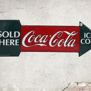 Metal Coca-Cola Sign Coke Sign Retro Advertising