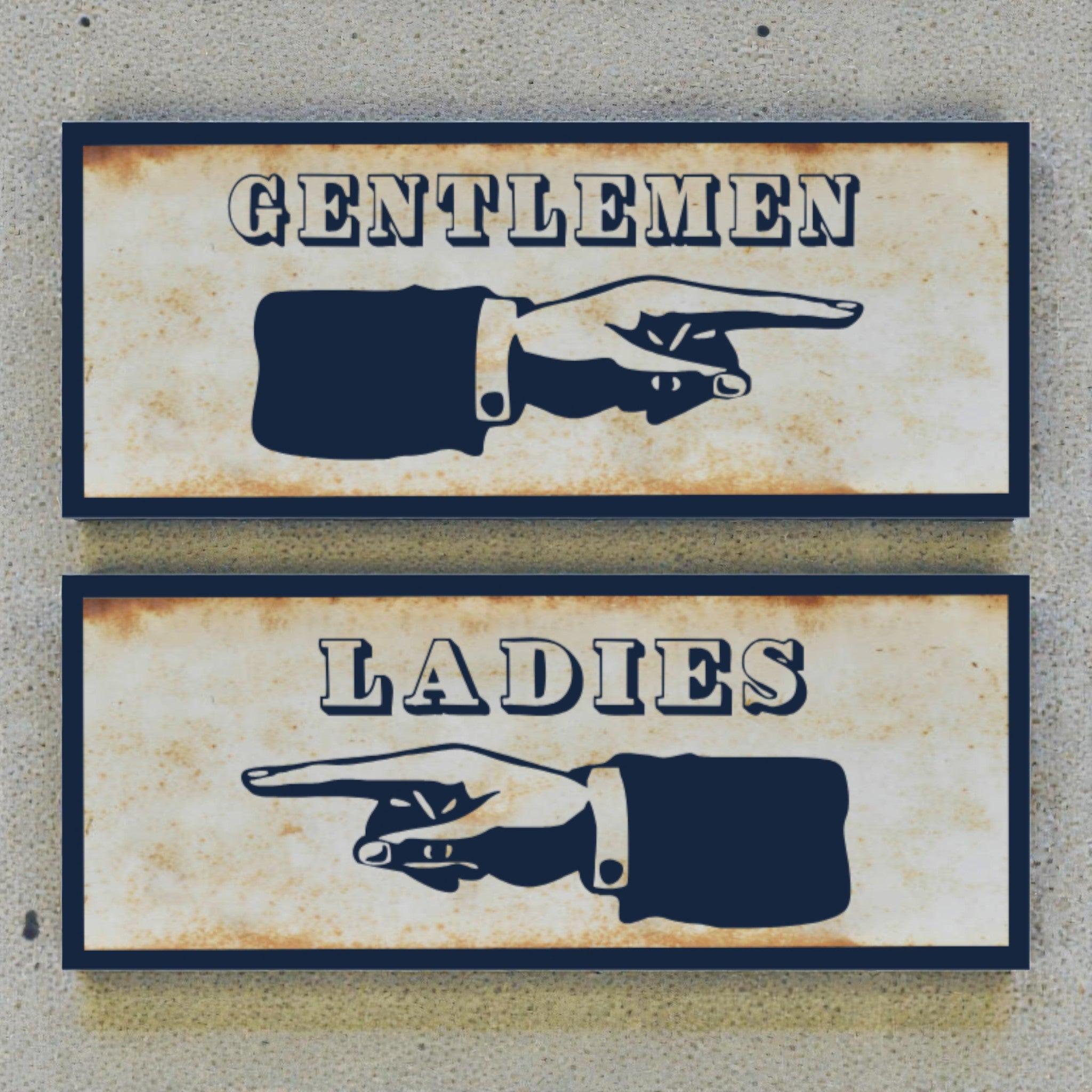 Metal Gentlemen Sign - Etsy