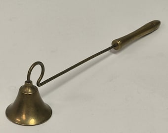 Antique Solid Brass Candle Snuffer – 8 Inch Dainty Vintage Candle Extinguisher