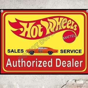 Hot Wheels Vintage Retro Reproduction Metal Sign Add Your Name