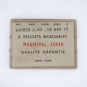 Vintage MAGISTRAL - SUPER - 6978TR - Swiss Watch Spring - Watchmaker Spares