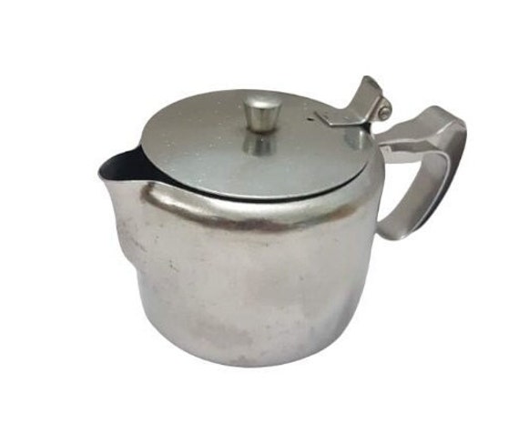 Restaurant Tea Pot Personal Size Stainless Steel Tea for One 