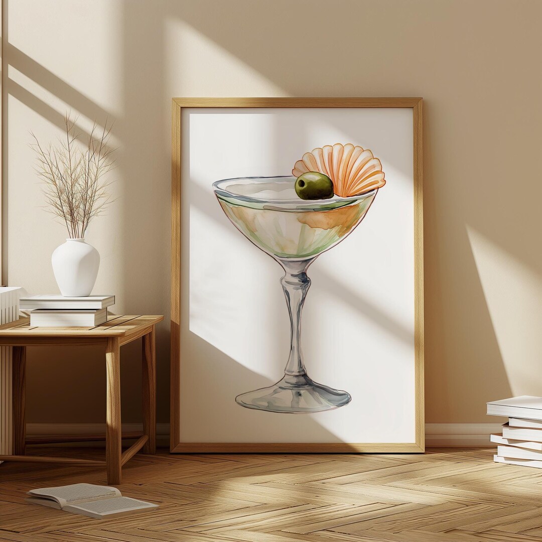 Vintage Martini Poster: Art Deco Cocktail Print (digital Download) - Etsy