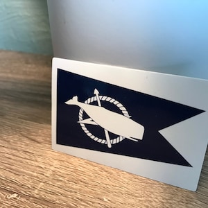 Nantucket nautical flag sticker