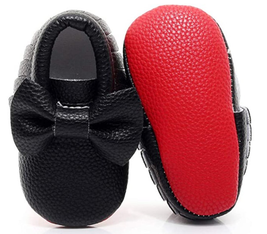 Baby Red Bottom Mocs Etsy