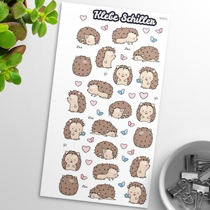 80001 Igel Aufkleber für Filofaxing & Scrapbooking, Kawaii, Planner, Stationary, Cute