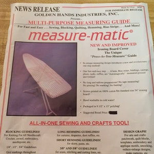 Measure Matic Ironing Board Cover by Golden Hands Industries