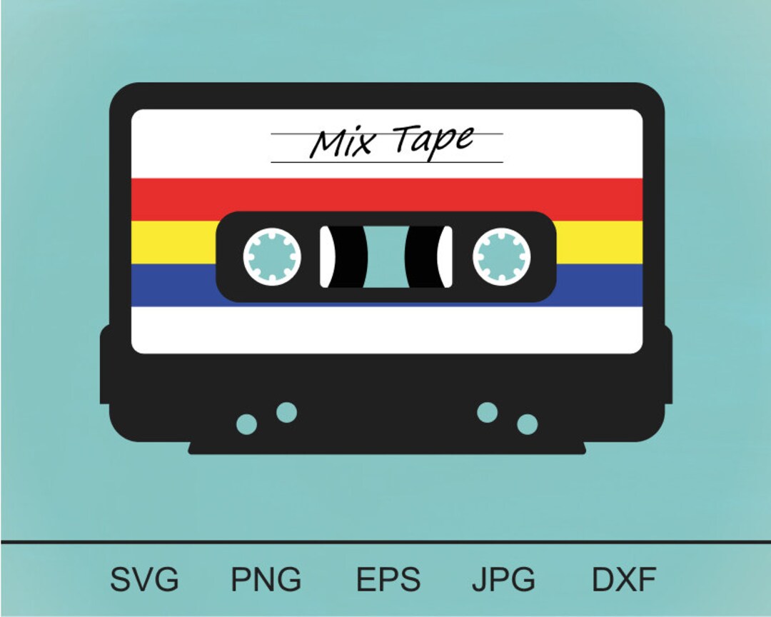 Mixtape Svg, Retro Svg, Cassette Tape Svg, 90's Mixtape Svg, Audio ...