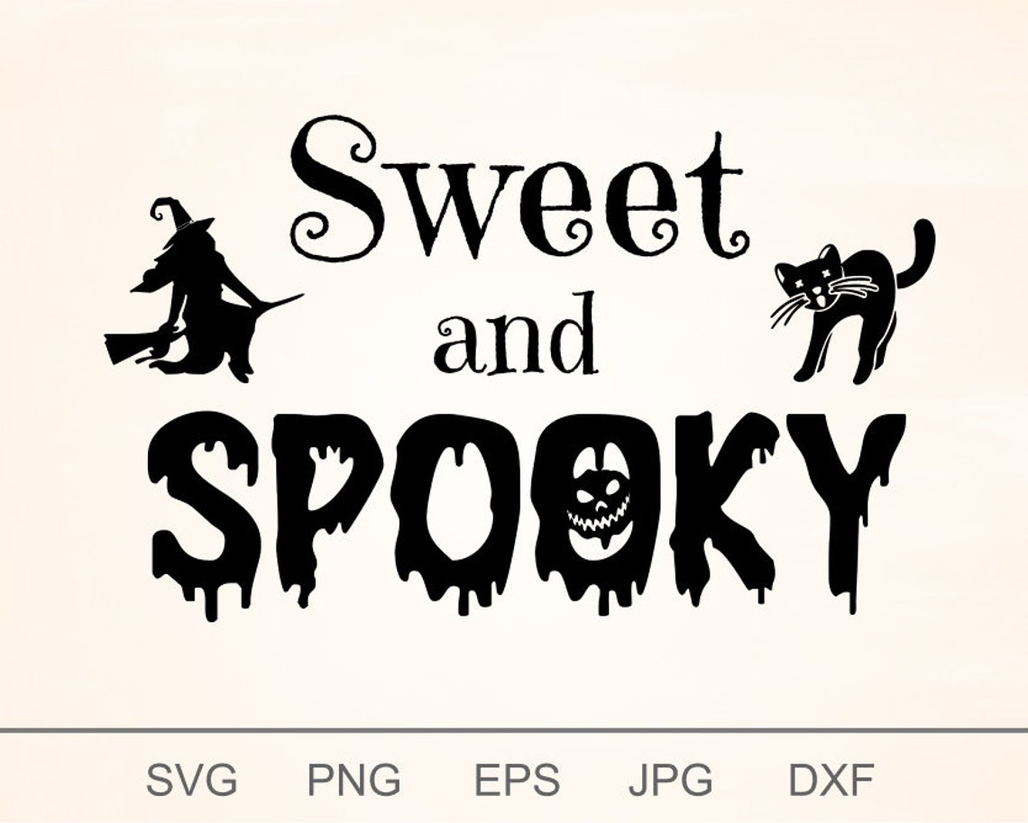 Sweet and Spooky Svg Spooky Vibes Svg Spooky Svg Funny - Etsy UK