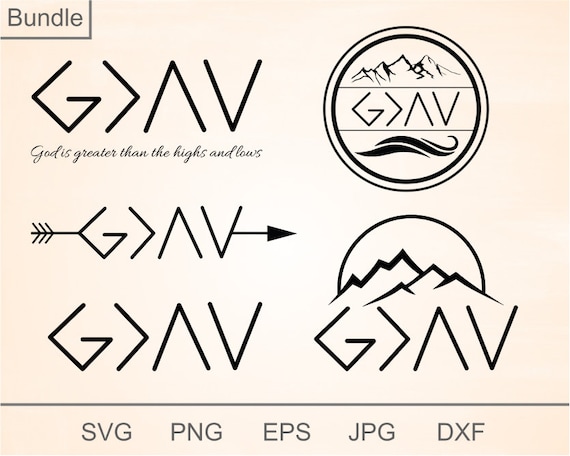 God is Greater Than the Highs and Lows Svg Big Bundle - Etsy