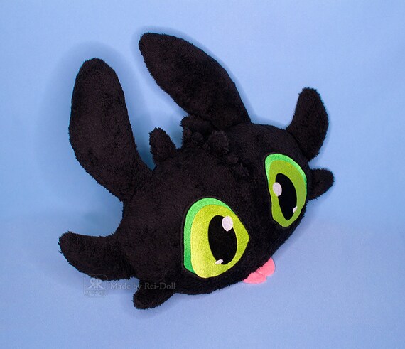 Toothless Dragon Plush Pillow How To Train Your Dragon Etsy