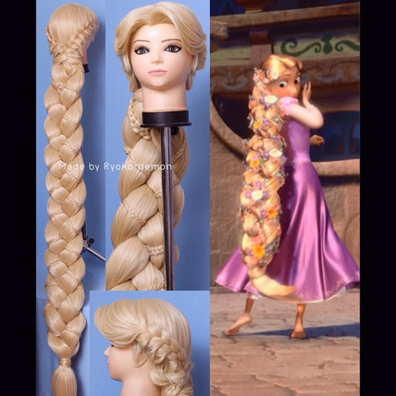Rapunzel Wig Video Tutorial Part 1 Braid Etsy Rapunzel Wig Video Tutorial Part 1 Braid Etsy