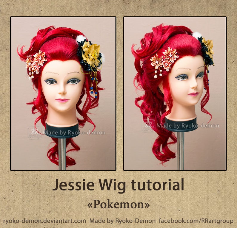 Jessie Team Rocket Wig Photo-Tutorial PDF file | Etsy