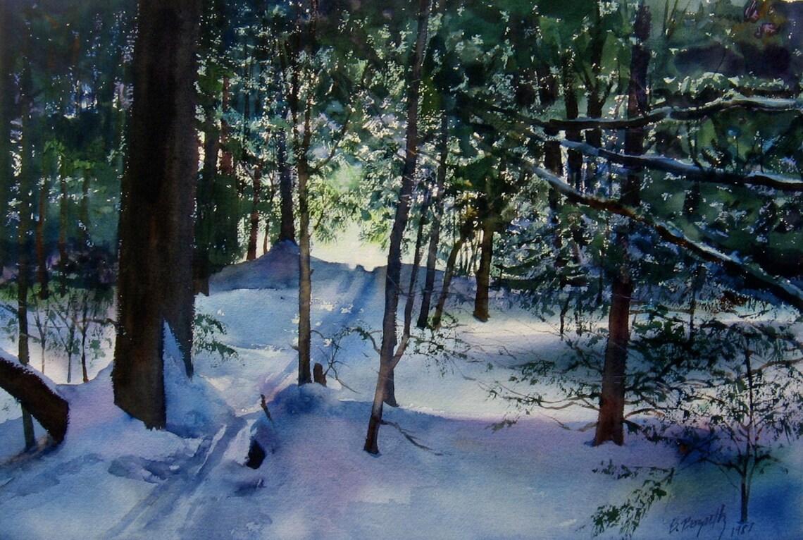 Berkshire Landscape, Woods and Forests, Becket Woods, Snow in Forests