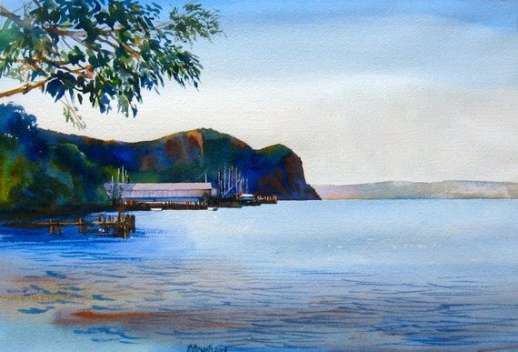 Hudson River New York Hudson River Art Print Hook Mountain Etsy